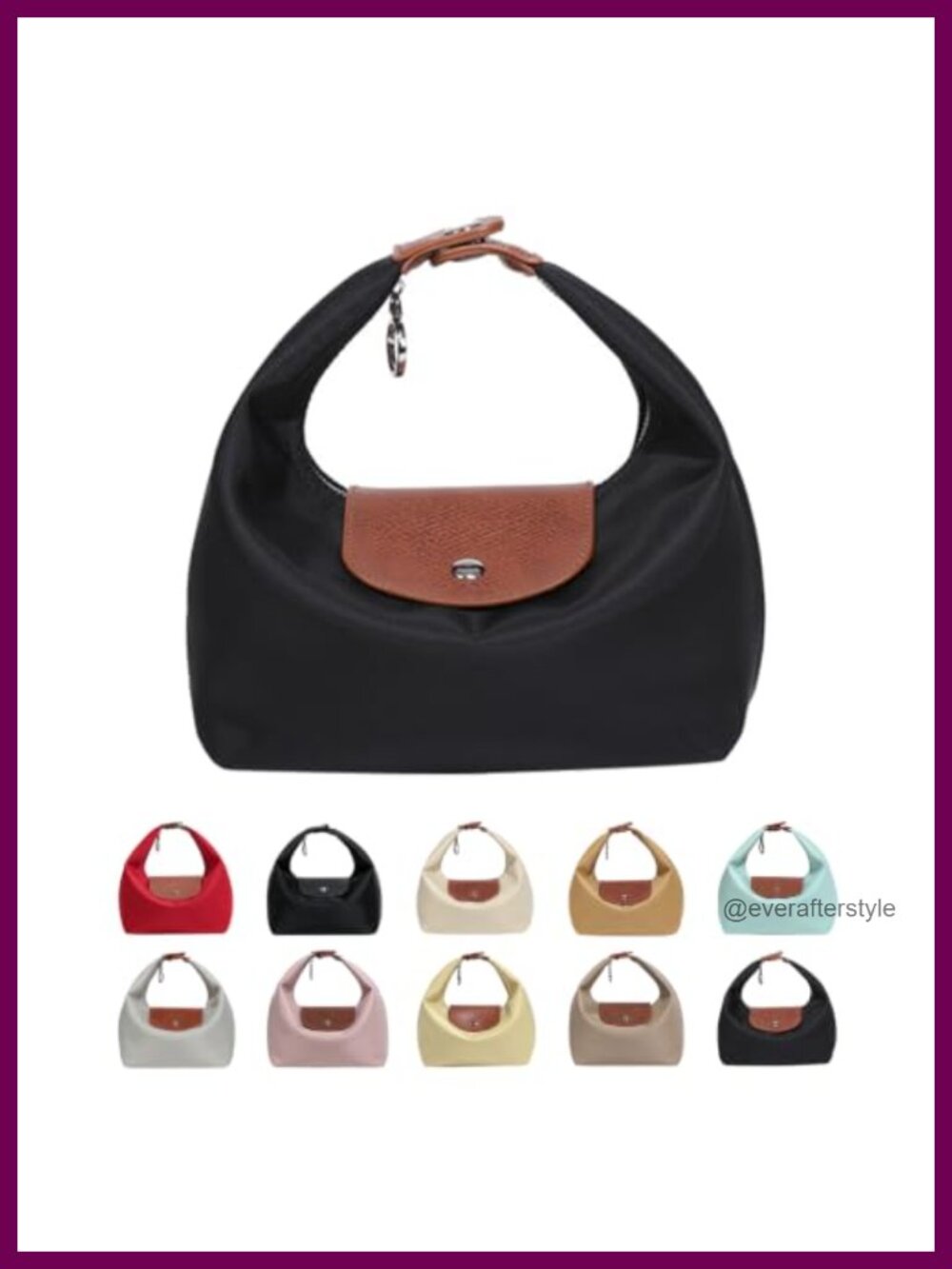 Women Mini 3-in-1 Nylon Crossbody Handbag Convertible Adjustable Strap